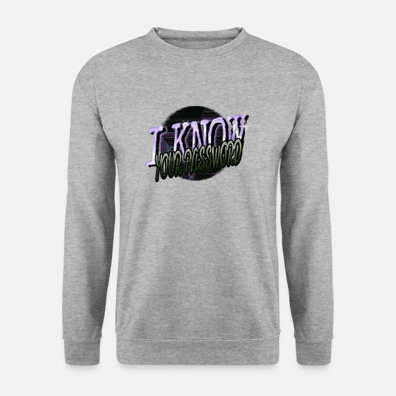 birthday hacker anonymous hacker hacking - Unisex Pullover - Weißgrau meliert