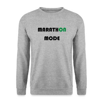 Triathlon Natation Vélo Run Marathon - Sweat-shirt Unisexe - gris chiné - Devant - Alina (178cm) & Michal (187cm)