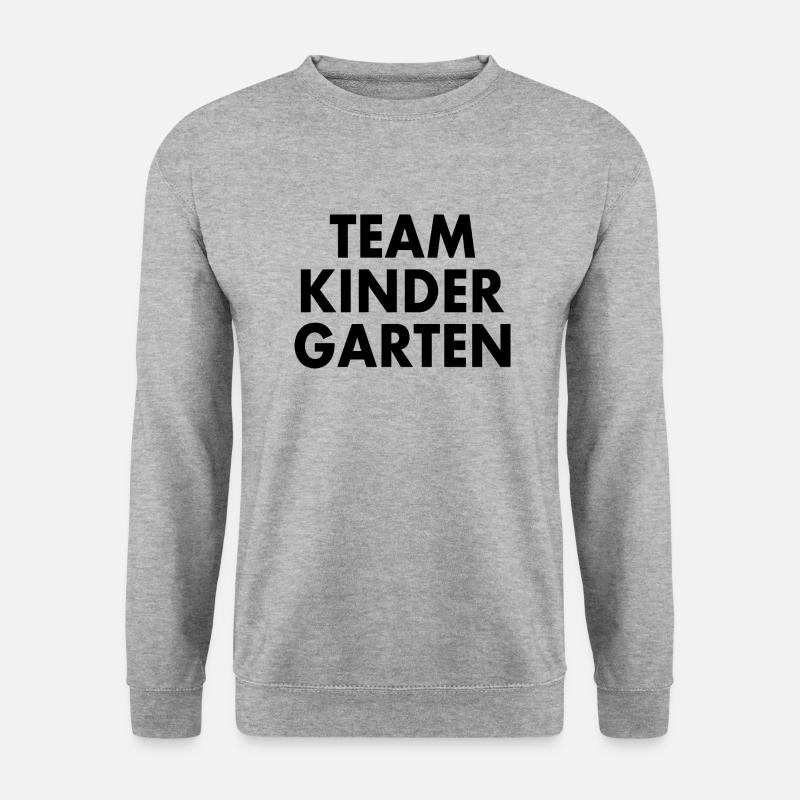 Team kindergarten - Unisex Pullover - Weißgrau meliert