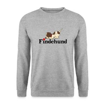 Finder2 1 - Unisex Pullover - Weißgrau meliert - Vorne - Alina (178cm) & Michal (187cm)