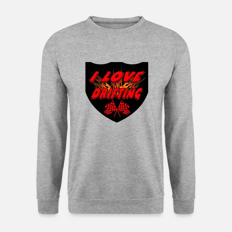 Auto - Unisex Pullover - Weißgrau meliert