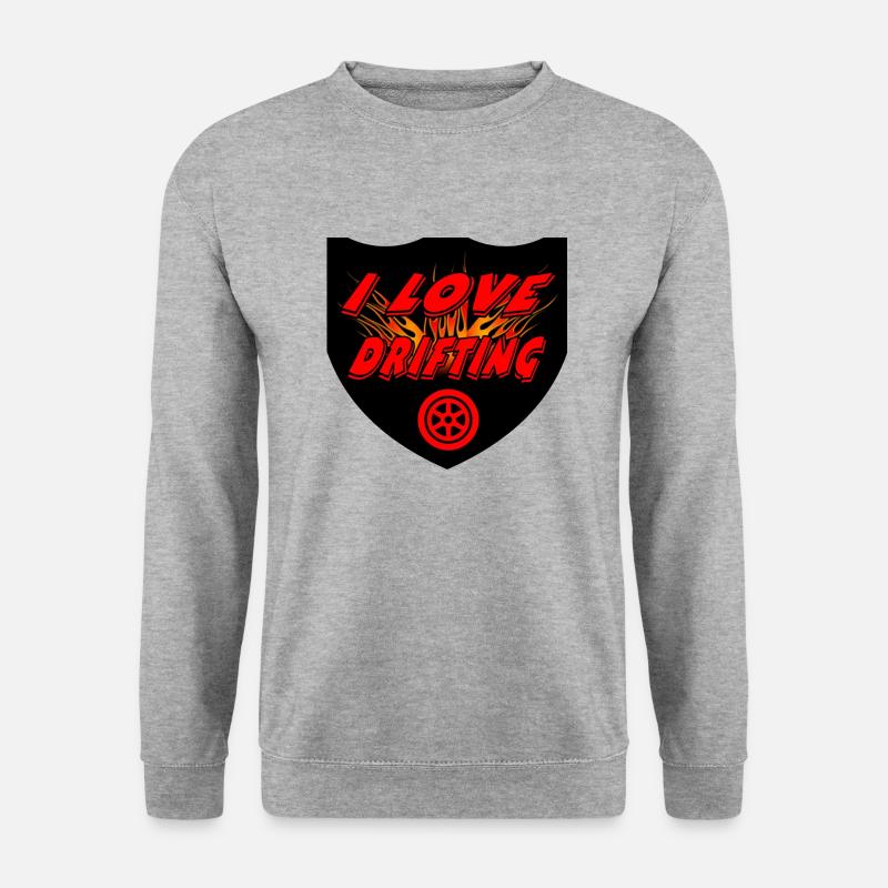 Auto - Unisex Pullover - Weißgrau meliert
