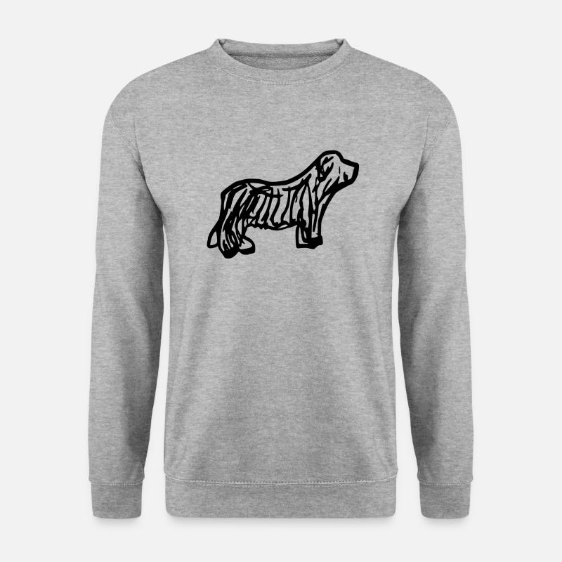 Bearded Collie - Unisex Pullover - Weißgrau meliert