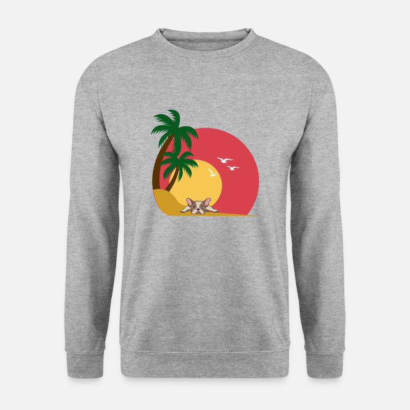 Urlaubsreif - Unisex Pullover - Weißgrau meliert