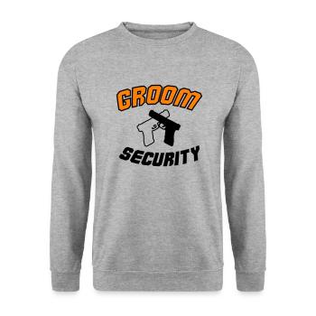 Sécurité du marié - Sweat-shirt Unisexe - gris chiné - Devant - Alina (178cm) & Michal (187cm)