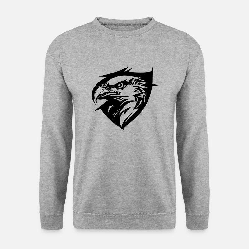 Eagle in profile - Unisex Sweatshirt - salt & pepper