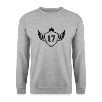 Armoiries 17 - Sweat-shirt Unisexe - gris chiné - Devant - Alina (178cm) & Michal (187cm)