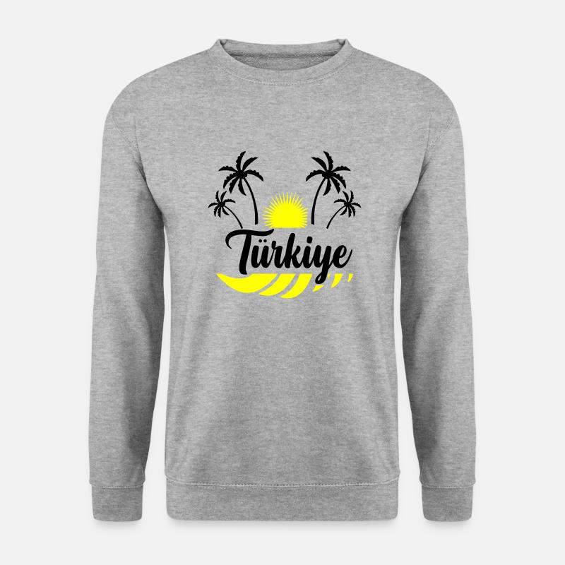 türkiye - Unisex Pullover - Weißgrau meliert