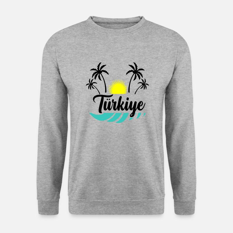 türkiye - Unisex Pullover - Weißgrau meliert