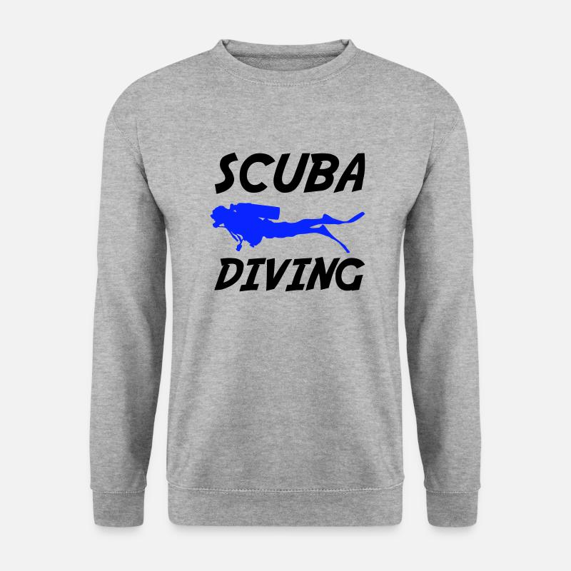 scuba diving - Unisex Pullover - Weißgrau meliert