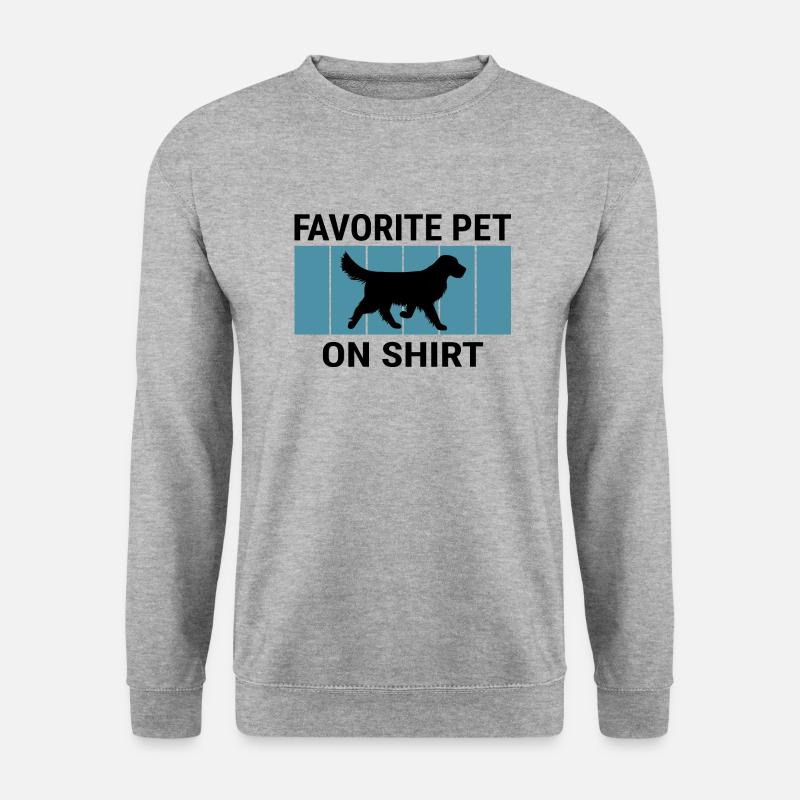 Hund Dog - Unisex Pullover - Weißgrau meliert