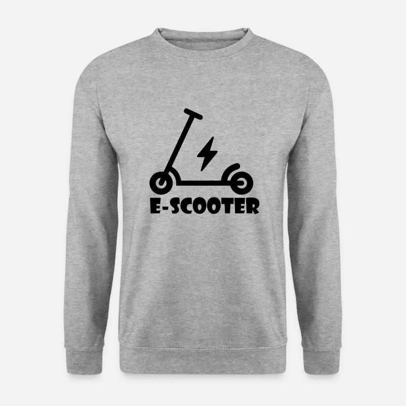 E-Scooter Roller Scooter - Unisex Sweatshirt - salt & pepper
