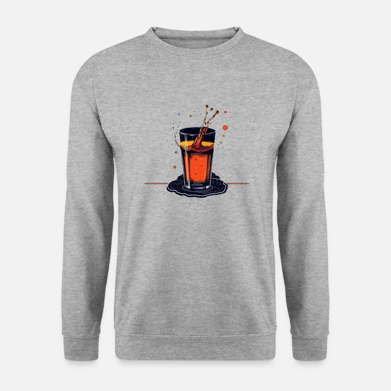 Drink - Unisex Pullover - Weißgrau meliert