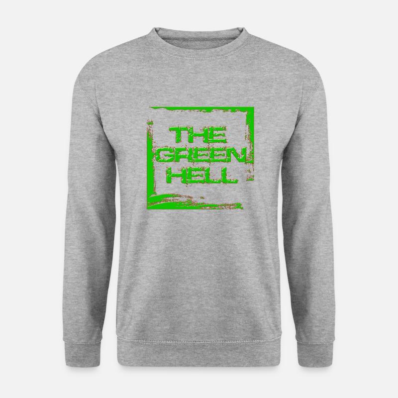 Green Hell - Unisex Pullover - Weißgrau meliert