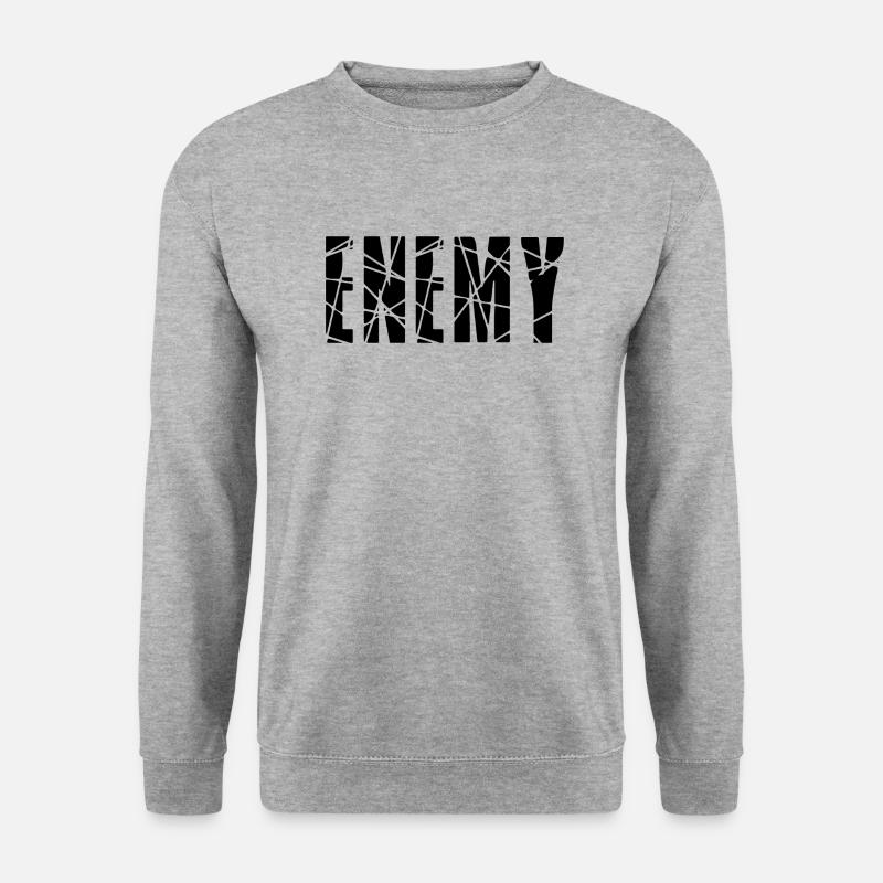 Enemy - Unisex Pullover - Weißgrau meliert