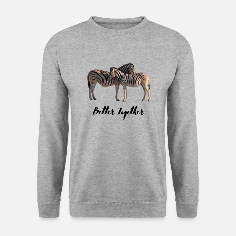 Better Together - Unisex Pullover - Weißgrau meliert