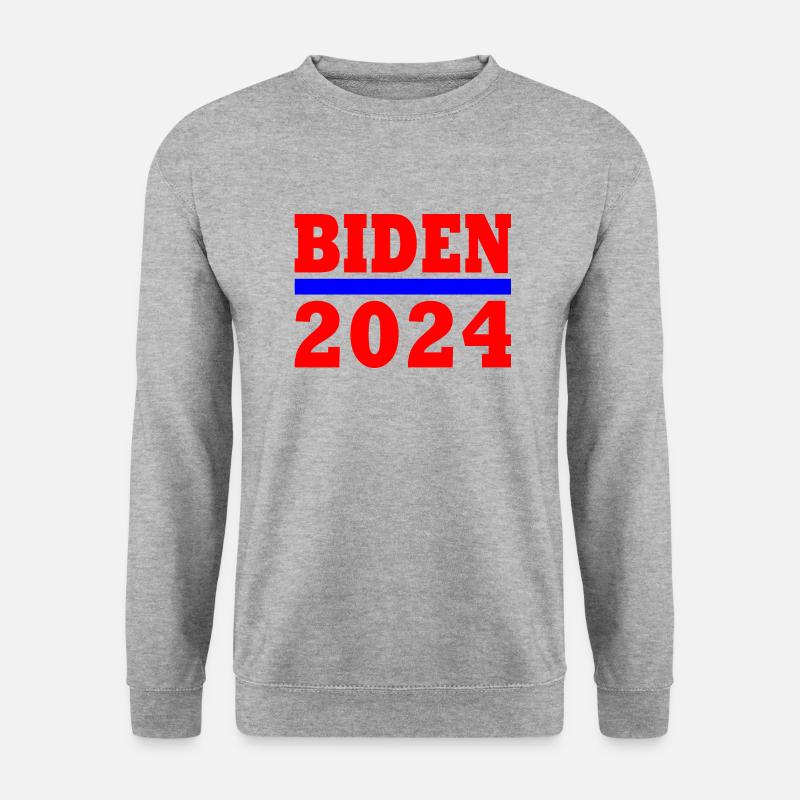 Joe biden 2024 - Unisex Pullover - Weißgrau meliert