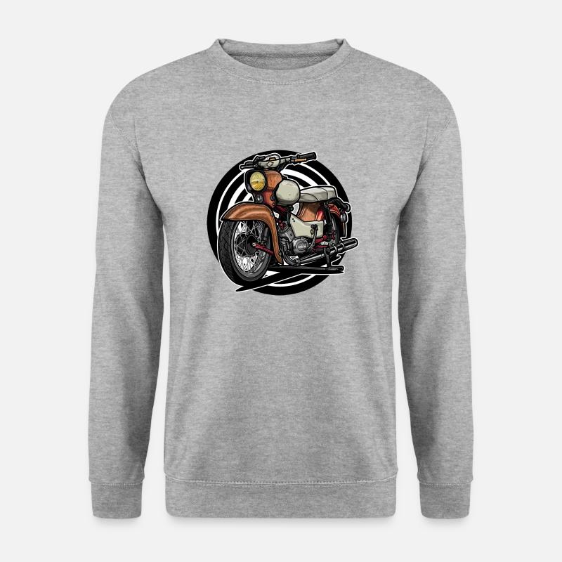 Star (rusty) // Illustration - Unisex Pullover - Weißgrau meliert