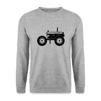 Tractor - Unisex Sweatshirt - salt & pepper - Front - Alina (178cm) & Michal (187cm)