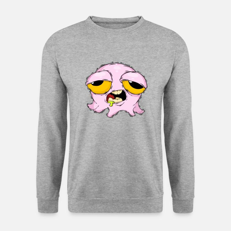 Tintenfisch Tinti - Unisex Pullover - Weißgrau meliert