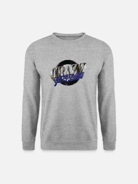 Golf Swing Present Vitsit TytötGolfLahja Golftytöt - Unisex svetaripaita - valkoharmaaksi meleerattu