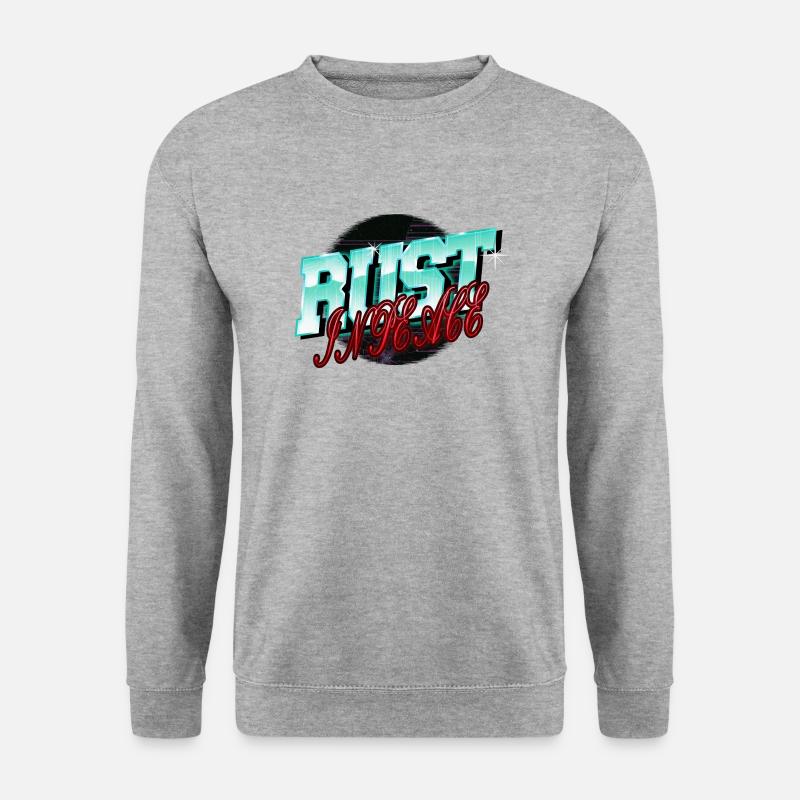 christmas robots boys artificial intelligence - Unisex Pullover - Weißgrau meliert