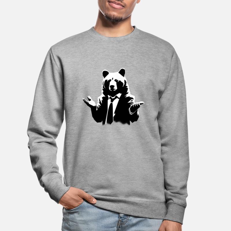 Explainer Bear can't explain it either Unisex Sweatshirt
