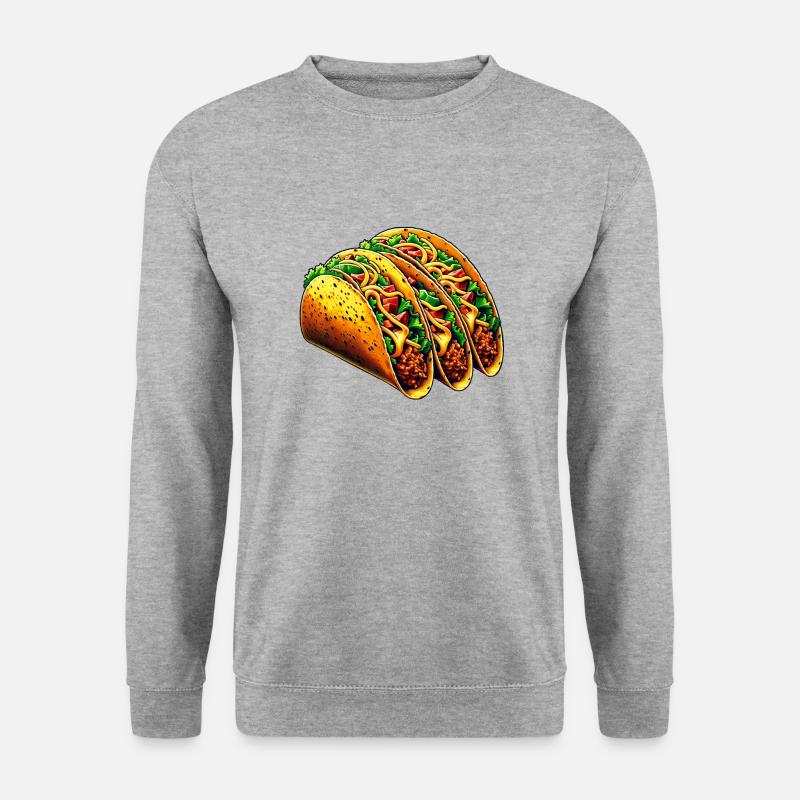 Taco - Unisex Pullover - Weißgrau meliert