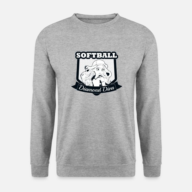 Diamant-Diva - Unisex Pullover - Weißgrau meliert