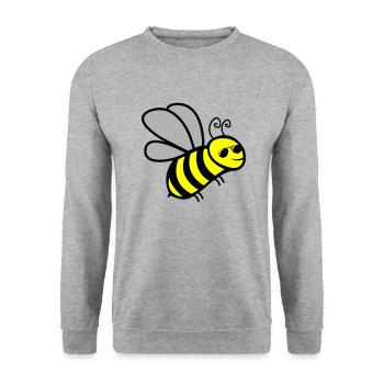 Bee Cool - Unisex Sweatshirt - salt & pepper - Front - Alina (178cm) & Michal (187cm)
