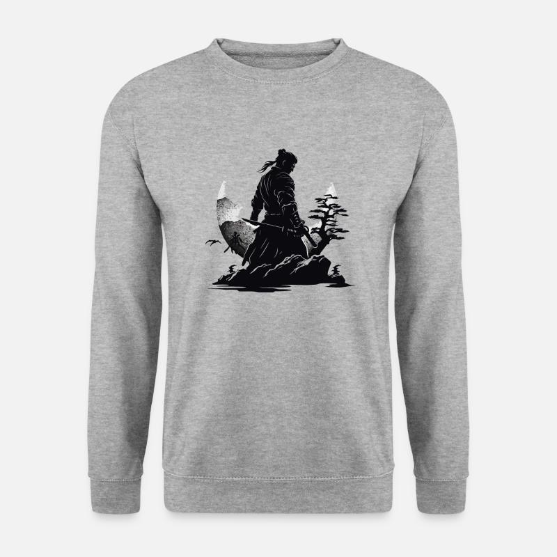 Samurai Warrior Japan Landscape - Unisex Sweatshirt - salt & pepper