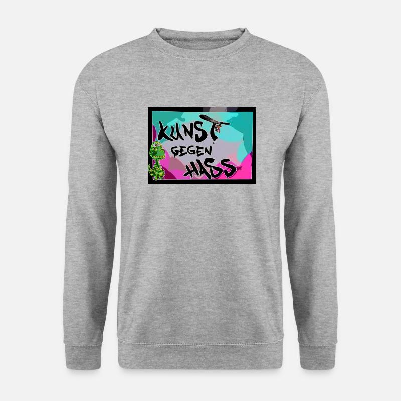 Art against hate - Unisex Sweatshirt - salt & pepper