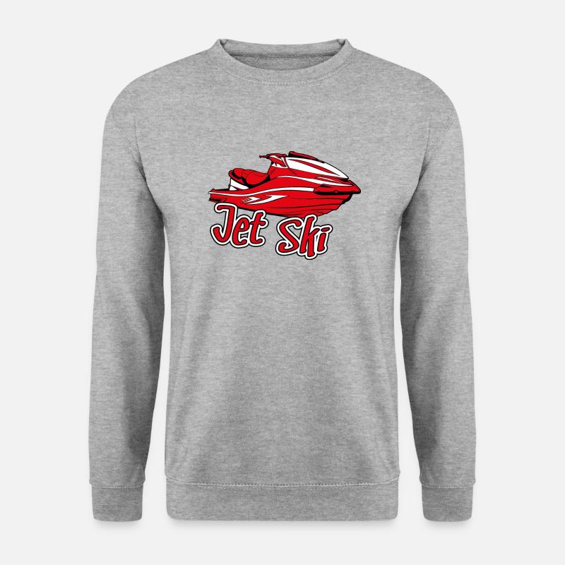 Jetski - Unisex Pullover - Weißgrau meliert
