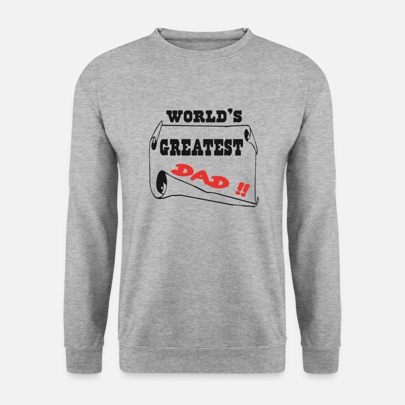 PAPA - Unisex Pullover - Weißgrau meliert