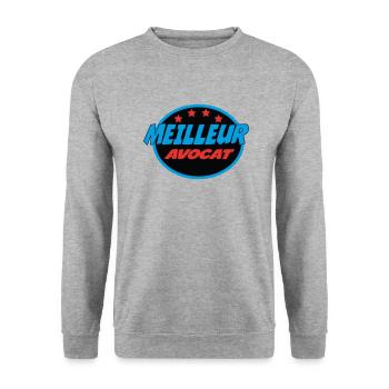 MEILLEUR AVOCAT - Sweat-shirt Unisexe - gris chiné - Devant - Alina (178cm) & Michal (187cm)