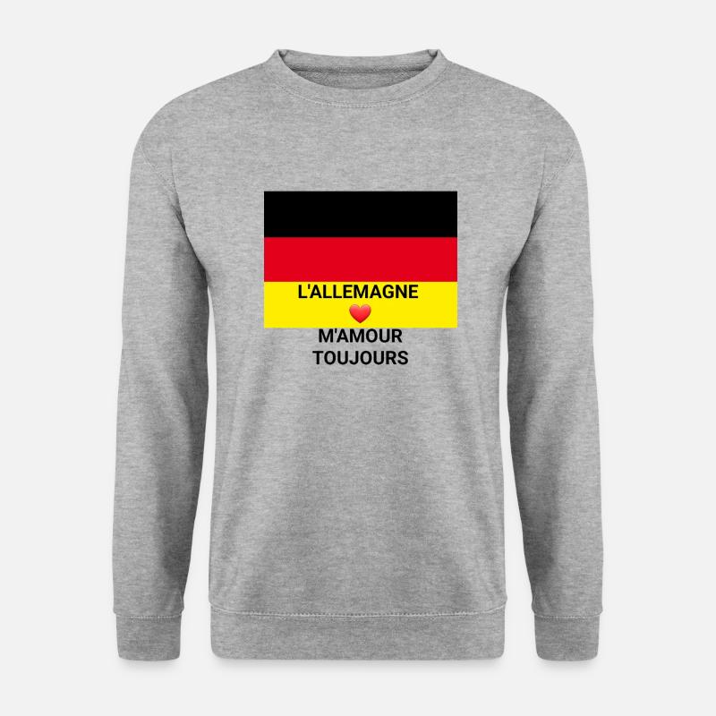 M'Amour - Unisex Pullover - Weißgrau meliert
