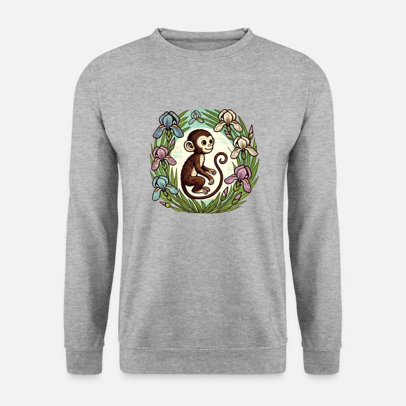 Iris Monkey - Unisex Sweatshirt - salt & pepper