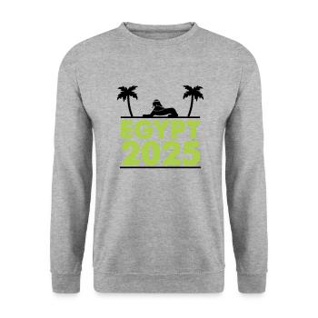 egypt 2025 - Unisex Pullover - Weißgrau meliert - Vorne - Alina (178cm) & Michal (187cm)