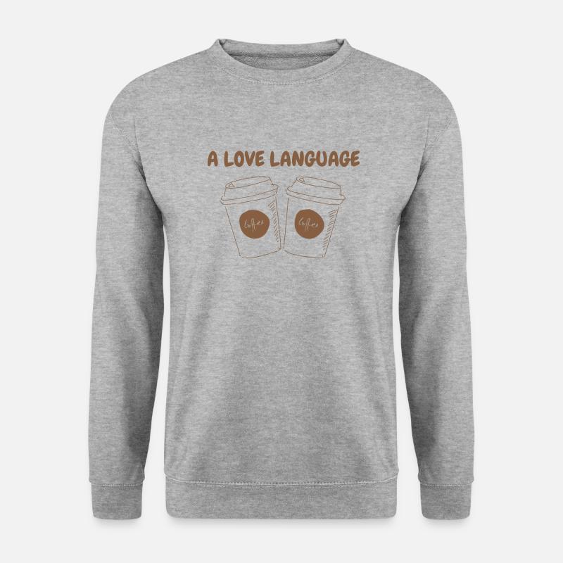 A LOVE LANGUAGE - Unisex Pullover - Weißgrau meliert