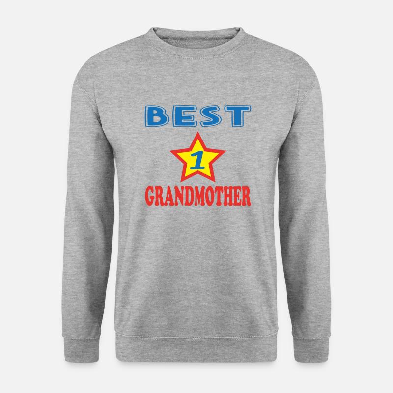 BESTE GROSSMUTTER - Unisex Pullover - Weißgrau meliert