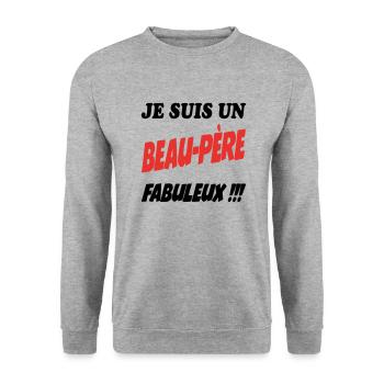 FRERE SOEUR BROTHER SISTER - Unisex Sweatshirt - salt & pepper - Front - Alina (178cm) & Michal (187cm)
