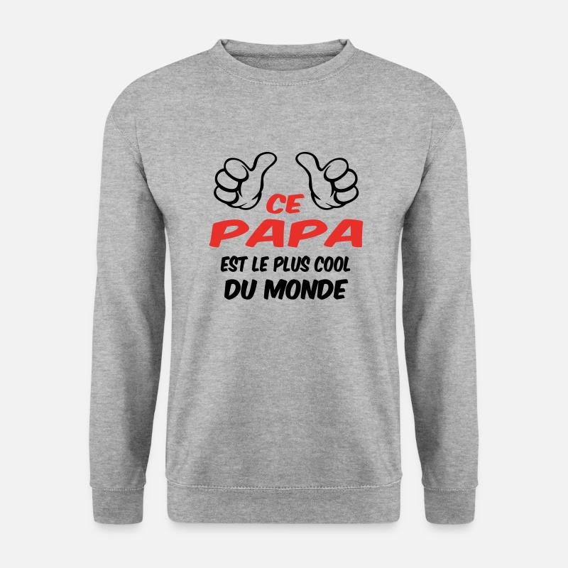 BESTER VATER - Unisex Pullover - Weißgrau meliert