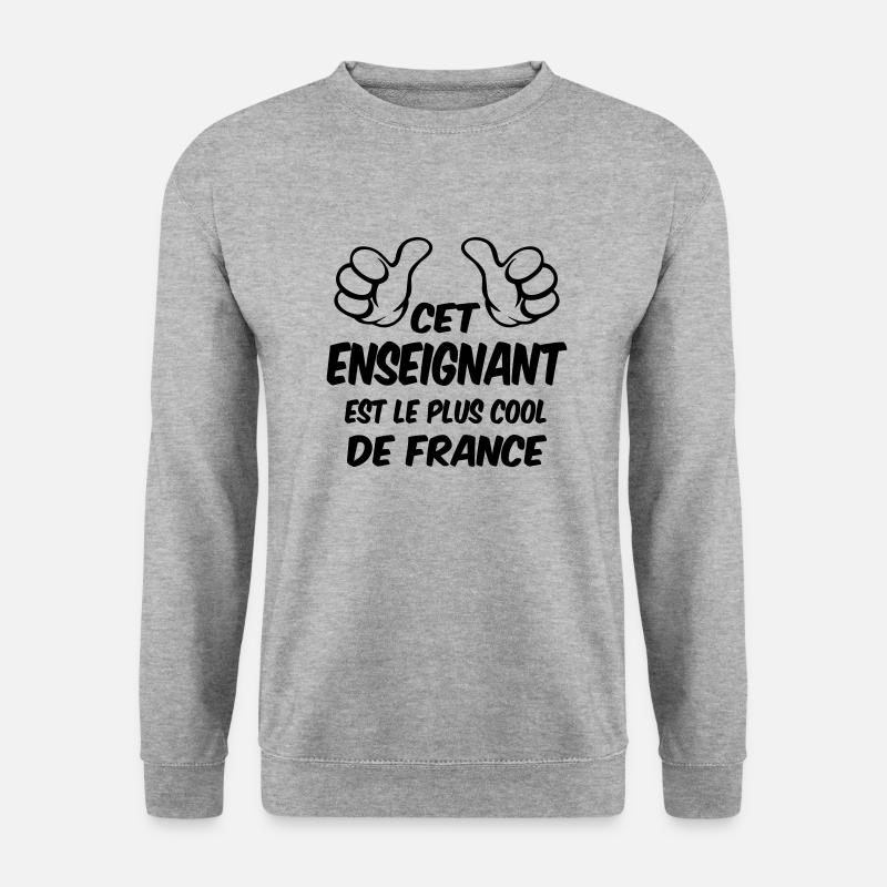 BESTER LEHRER - Unisex Pullover - Weißgrau meliert