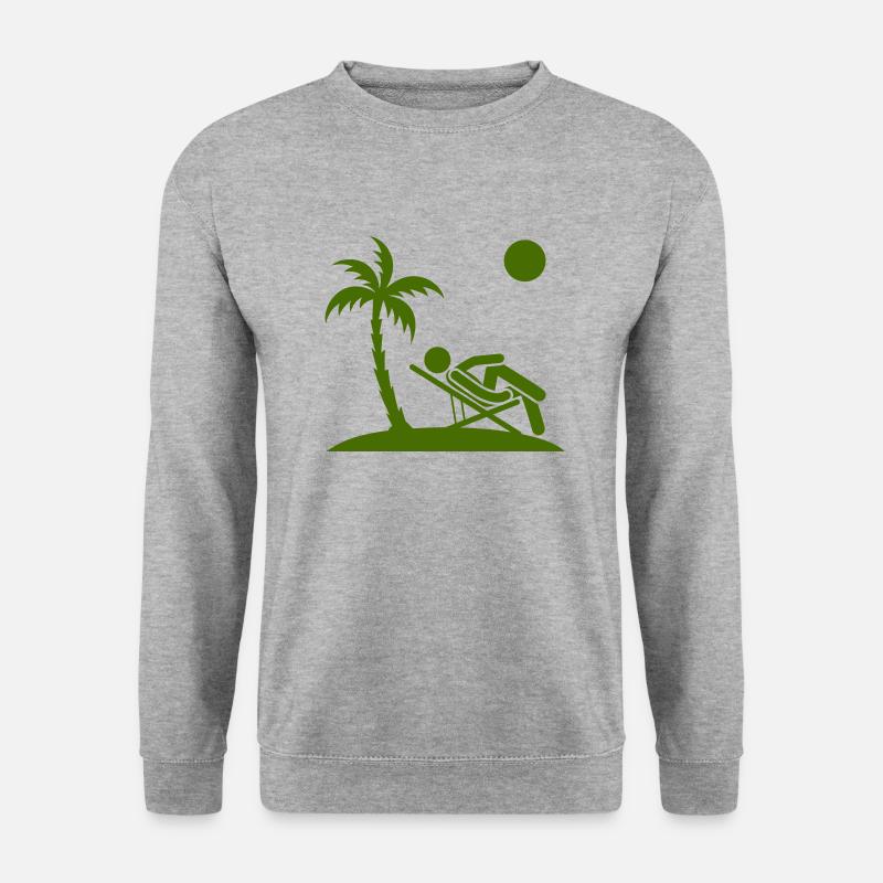 holiday chill - Unisex Pullover - Weißgrau meliert