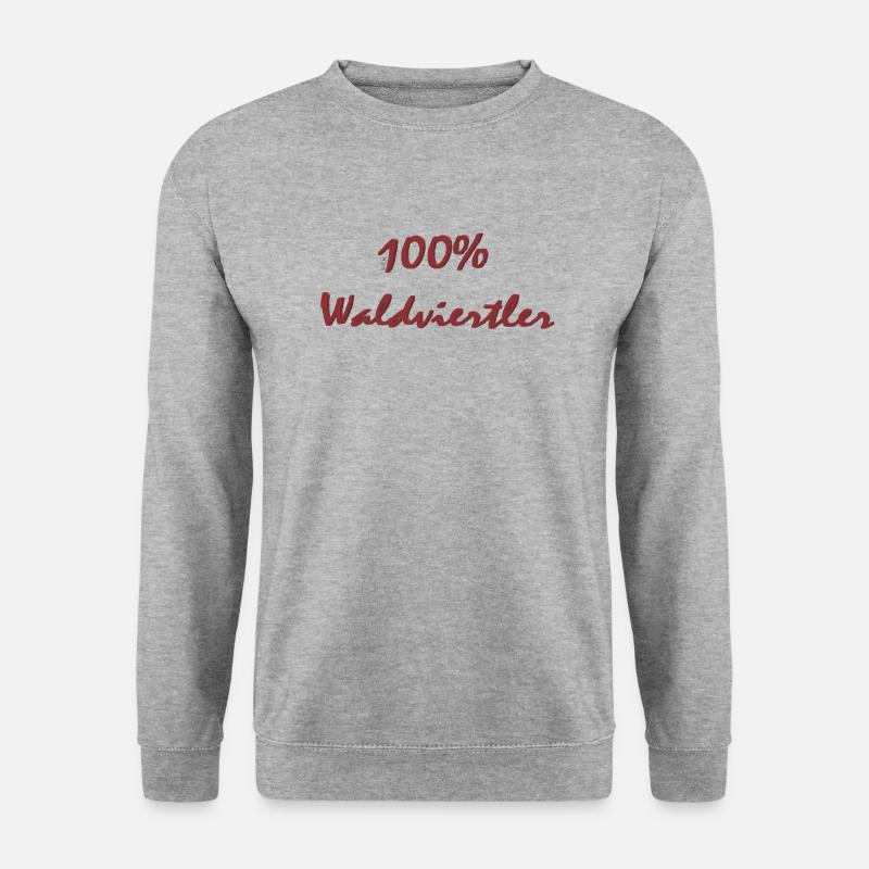 100% Waldviertler - Unisex Pullover - Weißgrau meliert