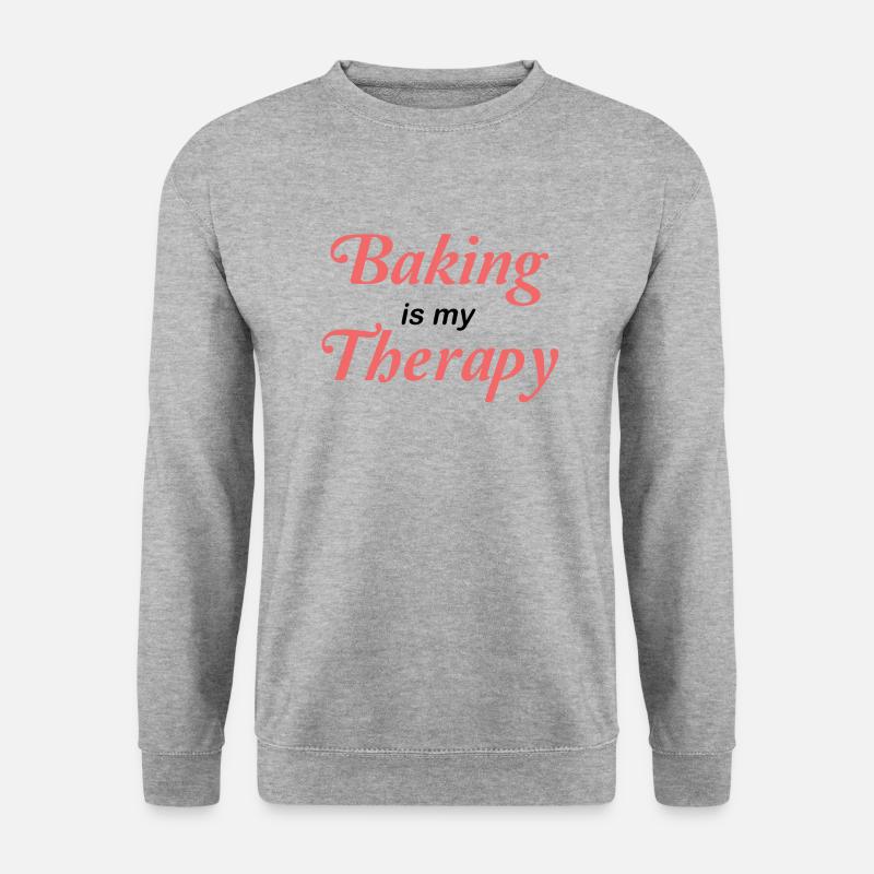 Baking is my therapy - Unisex Sweatshirt - salt & pepper