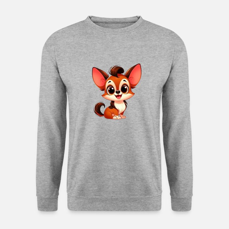 Chihuahua - Unisex Pullover - Weißgrau meliert