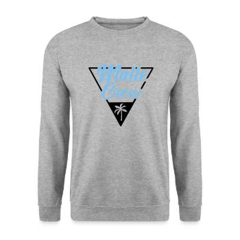 Malle Crew Mallorca - Sweat-shirt Unisexe - gris chiné - Devant - Alina (178cm) & Michal (187cm)