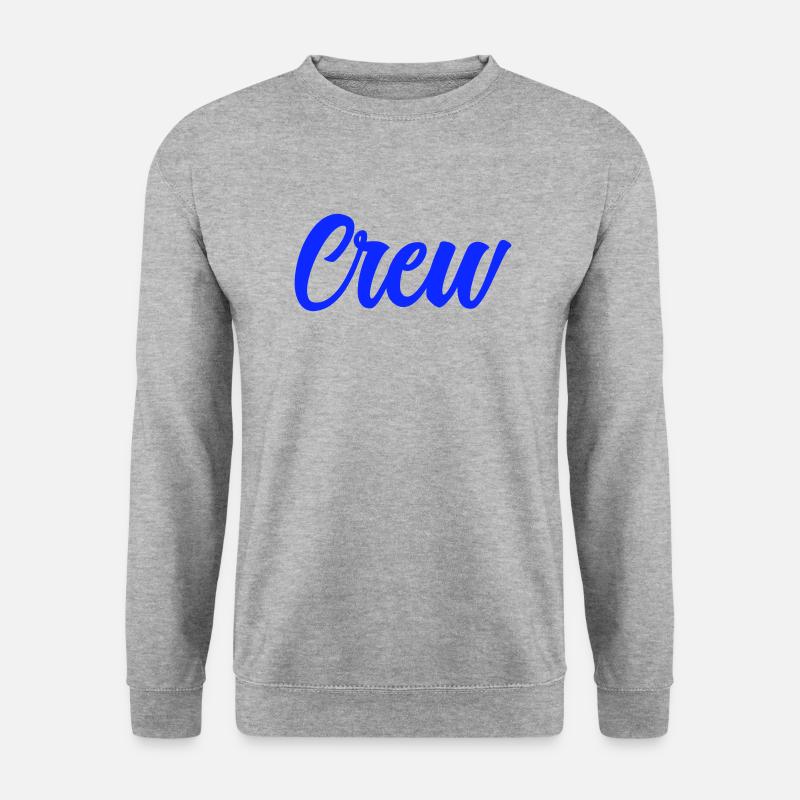 crew - Unisex Pullover - Weißgrau meliert