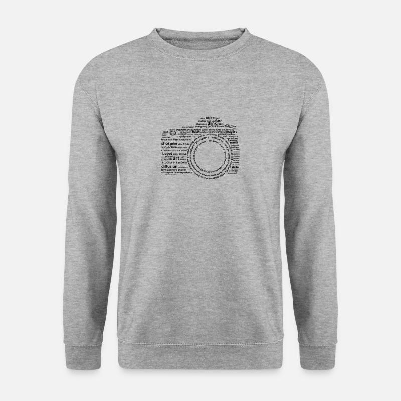 Camera Typography Black - Unisex Sweatshirt - salt & pepper